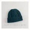 Gorros para Niños Otoño e Invierno Estilo Nuevo Gorros Trenzados Ins Coreanos Gorros de Lana para Bebés Niños y Niñas Gorros de Punto Cálidos