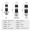 Faro LED para motocicleta y vehículo eléctrico P15D H4 BA20D de doble pin amarillo-blanco bicolor integrado foco de luz alta y baja