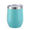 Comércio exterior transfronteiriço para Copo de Casca de Ovo 12oz Aço Inoxidável 304 Copo de Água Isolamento a Vácuo Duplo Copo de Ovo para Vinho Tinto em Forma de U