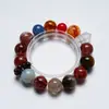 [Juchuan Neón] Pulsera Natural de Cristal de Hueso de Cereza para Mujer, Pulsera Versátil de Ágata Amarilla y Aguamarina al por Mayor