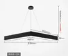 Lâmpada LED escritório seta modelagem criativa lustre academia loja shopping corredor V-shaped industrial vento lâmpada