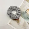 Outono e Inverno flanela de coral faixa de cabelo de intestino grosso celebridade da internet coreana corda de cabelo waffle corda de cabelo grande elástica acessórios de cabelo adorno de cabeça atacado