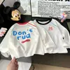 Camiseta Blanca Casual de Algodón Puro para Niños Camiseta Básica de Manga Larga Raglán para Niñas Tallas Mediana y Grande Tops de Manga Larga para Primavera y Otoño para Niños
