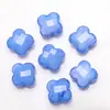 Nuevo Cristal Facetado Agujero Central Trébol de Cuatro Hojas 12mm Jade Porcelana Cristal Cuentas Accesorios para Tocados Accesorios para Joyería DIY