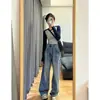 Camiseta de manga larga para mujer con bloques de color y mangas raglán, corte ajustado, elástica, adelgazante, estilo retro, cuello redondo, top básico para capa interior