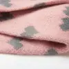 Bufanda infantil Babamama invierno gruesa cálida jacquard encantadora dulce bufanda bufanda engrosada para bebé niña bufanda