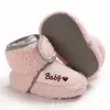 Zapatos para Caminar para Bebés de 0 a 1 Año, Zapatos de Algodón con Suelas Suaves, Cierres de Velcro, Cálidos y Engrosados con Forro Polar, Botas de Nieve para Invierno, Antideslizantes