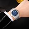 Relógio Masculino Novo Estilo Retrô Quadrado Nautilus Relógio Masculino Senso Avançado À Prova D'água Pulseira de Aço Relógio de Quartzo Simples Relógio de Pulso