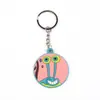 Llavero Creativo de Esponja Amarilla de Dibujos Animados Accesorios de Manualidades de Material de PVC Colgante Fábrica Venta al por Mayor Amazon*Hecho