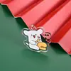 Chaveiro de Acrílico Desenho Animado Fofo Pingente de Cachorro Acessórios Criativos Pingente de Chaveiro Fofo Acessórios