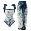Traje de baño para mujer transfronterizo europeo y americano 2025 Bikini de playa Traje de baño de tirantes para nadar Bikini vintage