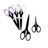16cm Cabello Negro Tijeras de Corte Negro Anti-Óxido Papelería de Oficina Tijeras para Manual de Estudiante Tijeras Hechas a Mano para Cortar Papel Tijeras de Hoja Negra