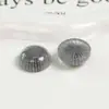 Diente de león redondo coreano con purpurina, resina, parche de media pastilla, pendientes DIY, tocado, accesorios para el cabello, material para funda de teléfono móvil, venta al por mayor