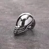Comercio exterior transfronterizo europeo y americano lote directo moda Personalidad de hombre puede abrir cabeza de tiburón anillo de titanio anillo de acero inoxidable hip hop anillo de acero inoxidable