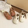Zapatos de Cuero Trenzado 2026 Primavera y Otoño Nuevos Estilo Coreano para Niñas Calados Transpirables Zapatos de Princesa Mocasines de Suela Suave