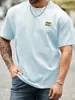 Jaqueta Masculina Casual Jacquard de Malha Manga Curta Tamanho Grande Novo Verão 2025