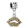 Panjia Nuevo Caliente Oro y Plata Pedrería Amor Trébol de Cuatro Hojas Pato Amarillo Corona Accesorios para Joyería DIY con Cuentas Mano