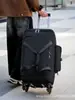 Bolsa de Carrito con Ruedas Universales Desmontables, Bolsa de Viaje de Gran Capacidad, Bolsa de Equipaje Plegable con Ruedas, Bolsa para Ropa de Viaje de Negocios