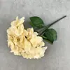 Flor de Hortensia Artificial con 5 Ramas y Pétalos Grandes, Flor de Seda para Boda y Decoración del Hogar, Adorno de Arreglo de Flores Falsas, Disponible en Múltiples Colores
