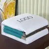 Sofá para Pediluvio Manta para Pies Tienda de Masaje de Pies Manta Pequeña Cálida Núcleo de Manta de Masaje de Baño y Belleza Combinación de Colores Azul Marino Estampado Azul Marino