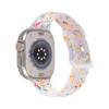 Apple iwatch567SE Transparente Translúcido Jelly Helado Hebilla Mariposa Correa de Reloj Deportiva de Silicona