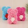Oso de Rosas de Flor Eterna Regalo de Cumpleaños 25cm Oso de Rosas Regalo de San Valentín Oso de Flores Muñeco de Flores de Temporada de Graduación