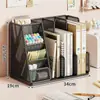 Caja de Almacenamiento para Carpetas de Escritorio, Soporte de Escritorio para Libros, Estante de Almacenamiento para Libros Infantiles, Clasificación y Organización de Datos, Portalápices Inclinado