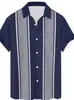 2024 Cruzamento de Fronteiras Masculino Quente Nova Camisa de Manga Curta Série Férias no Havaí Estampada em 3D Casual Top Masculino