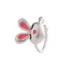 Pin de Oreja de Conejo Lindo Pendientes de Conejo Rosa de Dibujos Animados Coreanos Lindos Sin Agujeros para las Orejas para Niñas Pendientes Dulces de Conejo del Zodiaco
