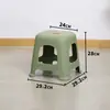 Taburete de Plástico para el Hogar Apilable Engrosado Banco Simple Moderno Restaurante Mesa de Comedor Taburete Silla Larga para Sentarse