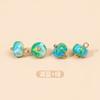 Estilo Chino Nuevo Chino Cuentas de Jade Natural Colorido Camisa Cheongsam Dinastía Han Traje Tang Traje Zen Cárdigan de Hilo Nube Fragante Hebilla Decorativa