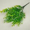 7 Galhos 35 Eucalipto 5 Camadas 6 Camadas Folhas de Dinheiro Grama de Milão Gipsofila Planta Artificial Flor Falsa Flor de Seda