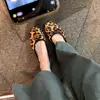 Mismo estilo que el de Mamá Uva, aumento de 3 cm de altura, zapatos de vestir bajos retro con estampado de leopardo de crin de caballo, lunares, punta redonda, lazo, para mujer, primavera y otoño