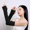 Rui Ya [Mangas de Hielo sin Costuras de Nailon] Mangas de Seda de Hielo Protección Solar para Mujer Nuevo Estilo Verano Fino Protección UV