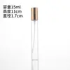 Frasco Borrifador de Vidro Transparente 17mm Tipo Pressão Decantador de Perfume Decoração de Casa Frasco Pequeno para Amostra Frasco Cosmético Portátil