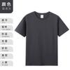 Camiseta de algodón 210g hilo doble 40 con logo impreso verano cuello redondo manga corta camisa cultural ropa para actividades ropa de trabajo personalización