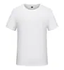 Algodón de Nueva Zelanda de 28 hilos, punto abierto, cuello redondo (180 gramos) Camiseta de Manga Corta para Adultos, Unisex, al por Mayor e Impresible