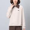 Sudadera fina 2024 nuevo estilo top estilo occidental madre suelta mediana edad primavera y otoño madre manga larga talla grande polo