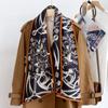 Cachecol de Lã de Seda de Alta Qualidade para Mulheres Inverno Nova Moda Xadrez Pied-de-Poule Dupla Camada Lã de Seda Versátil Quente Cachecol de Seda