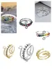 Anillo Giratorio de Plata Tailandesa para la Ansiedad Anillo para el Dedo Índice Multi-Círculo Cuentas de Transferencia Auspicioso Transferencia Moda Coreana Regalo para Novia
