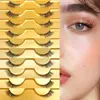 Meio cílios de aparência natural 10 pares de Cílios de gato Wispy 9mm Cílios postiços 3D volumosos com fita transparente cílios postiços curtos pela metade