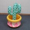 Balde de Gelo Inflável de PVC de Coqueiro Balde de Gelo para Festa na Piscina Europeia e Americana Balde de Gelo de Cacto Marrom