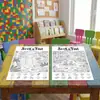 Compra directa transfronteriza de 10 hojas/paquete de pósters para colorear con temática de selva tropical, pósters divertidos para colorear de búsqueda de objetos para educación infantil y desarrollo intelectual