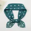Bufanda de Chifón Estampada de Lunares Cuadrados Pequeños 70, Bufanda de Seda Clara y Oscura de Lunares Clásicos para Mujer de Primavera y Otoño, Bufanda al por Mayor