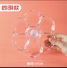 Paleta con 7 Compartimentos en Forma de Flor de Ciruelo de Cerámica de Imitación, Paleta Transparente Especial para Pintura China Gouache y Acuarela