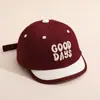 Boné de Baseball para Bebê Primavera e Verão com Letras Bordadas Goodday, Chapéu com Proteção Solar para Meninos de 1-3 Anos, Boné de Baseball Infantil, Transfronteiriço