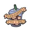 Broches Coleção Série Café Transfronteiriço Inglês Europeu e Americano Terno Insígnia de Metal Acessórios de Vestuário Combina com Tudo Bebida Chá com Leite