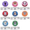 Junle Pegatina de Tela Bordada Parche de Cabeza de Animal de Dibujos Animados Parche Parche Sello de Pecho Accesorios para Ropa Pegatina Decorativa Gato y Perro Borde de Pegar Sello Bordado
