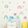 Nuevo FX-F248 Color Caricatura Punto Arcoíris Habitación Infantil Pasillo de Jardín de Niños Hogar Adhesivo de Pared Decorativo