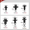 200 Peças 6 Especificações de Grampos Automotivos Fixadores de Para-choque Rebites de Fixação de Forro de Para-lama
